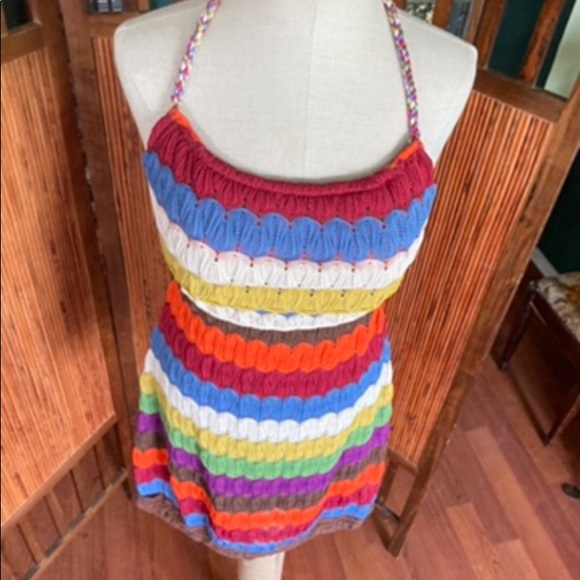 Judith March woven halter dress. Multicolor size 7 medium. - Picture 7 of 10